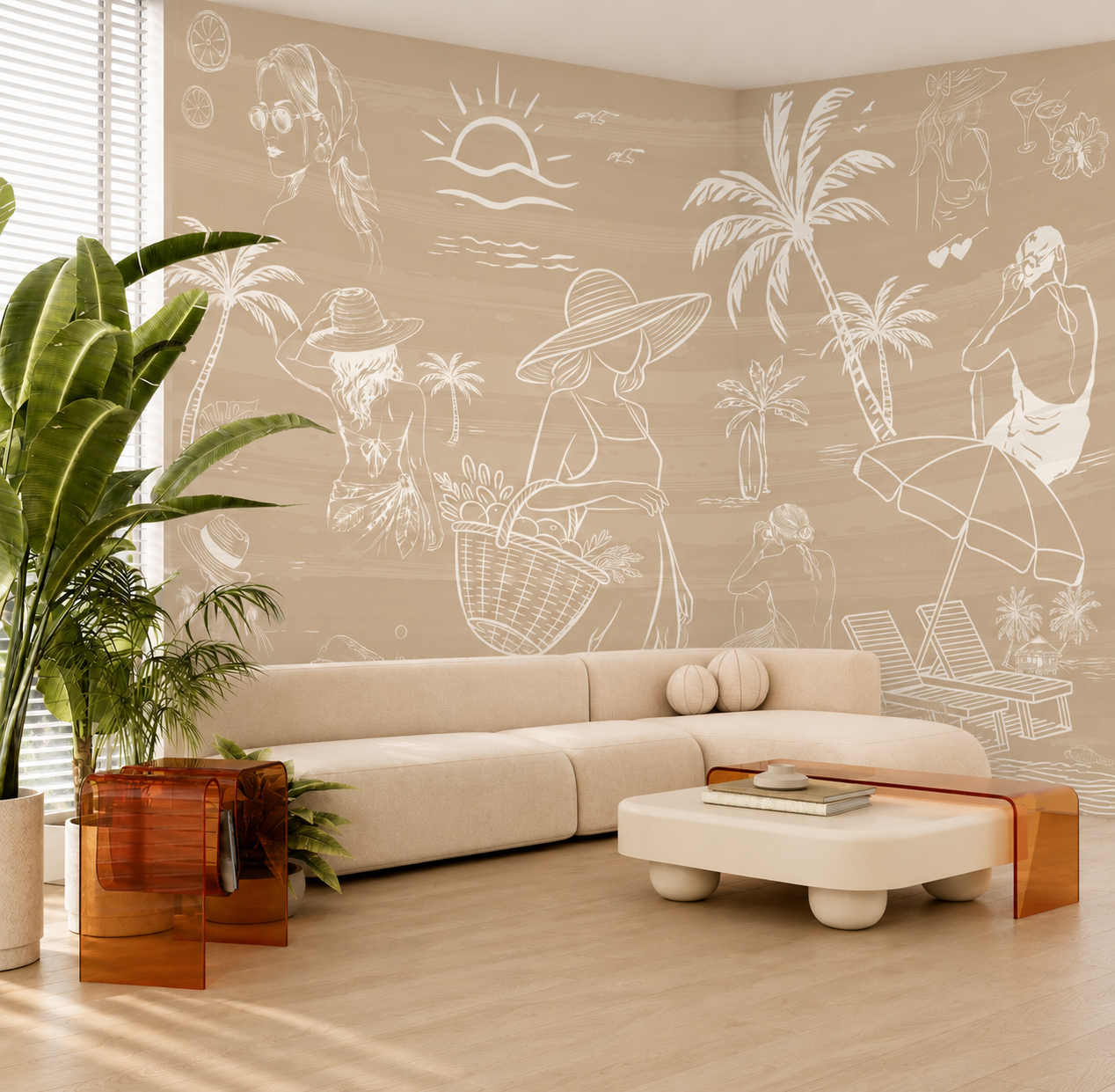Coastal Escape Wallpaper Mural