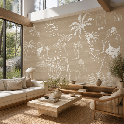 Coastal Escape Wallpaper Mural