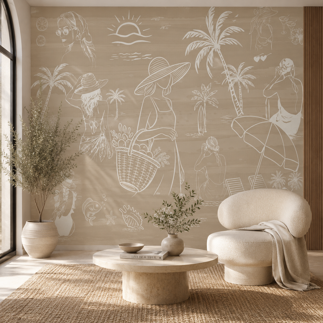 Coastal Escape Wallpaper Mural