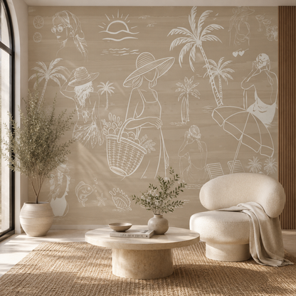 Coastal Escape Wallpaper Mural