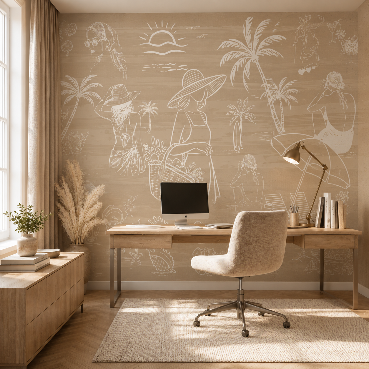 Coastal Escape Wallpaper Mural