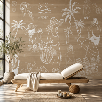 Coastal Escape Wallpaper Mural