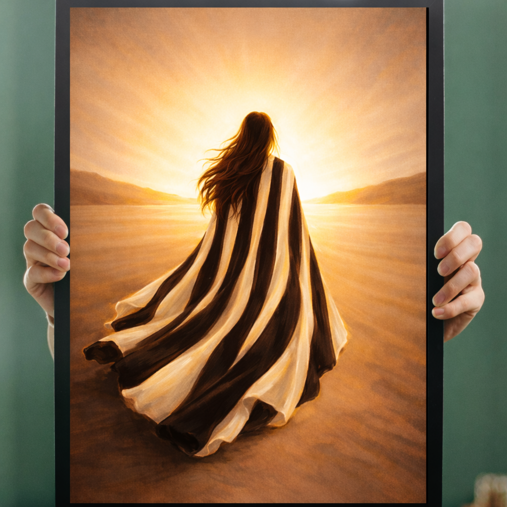 Toward the Light Minimal Neutral Wall Art | Inspirational Journey Art