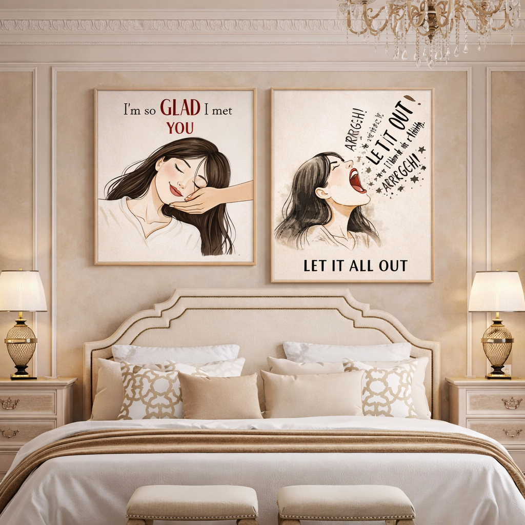 Let It All Out  Wall Art | Emotional Release Art | Mental Health Poster