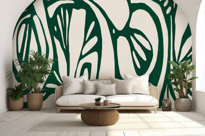 Verdant Green Minimalist Wallpaper