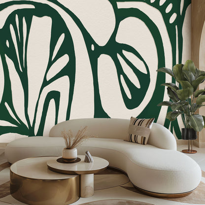 Verdant Green Minimalist Wallpaper
