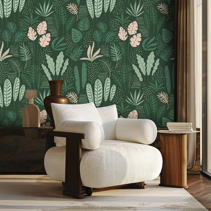 Lush Green Retreat Wallpaper
