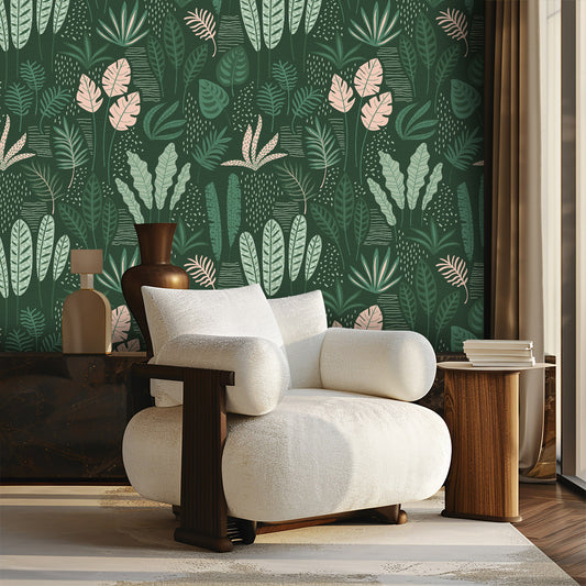 Lush Green Retreat Wallpaper