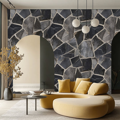 Artful Stone Textures Wallpaper