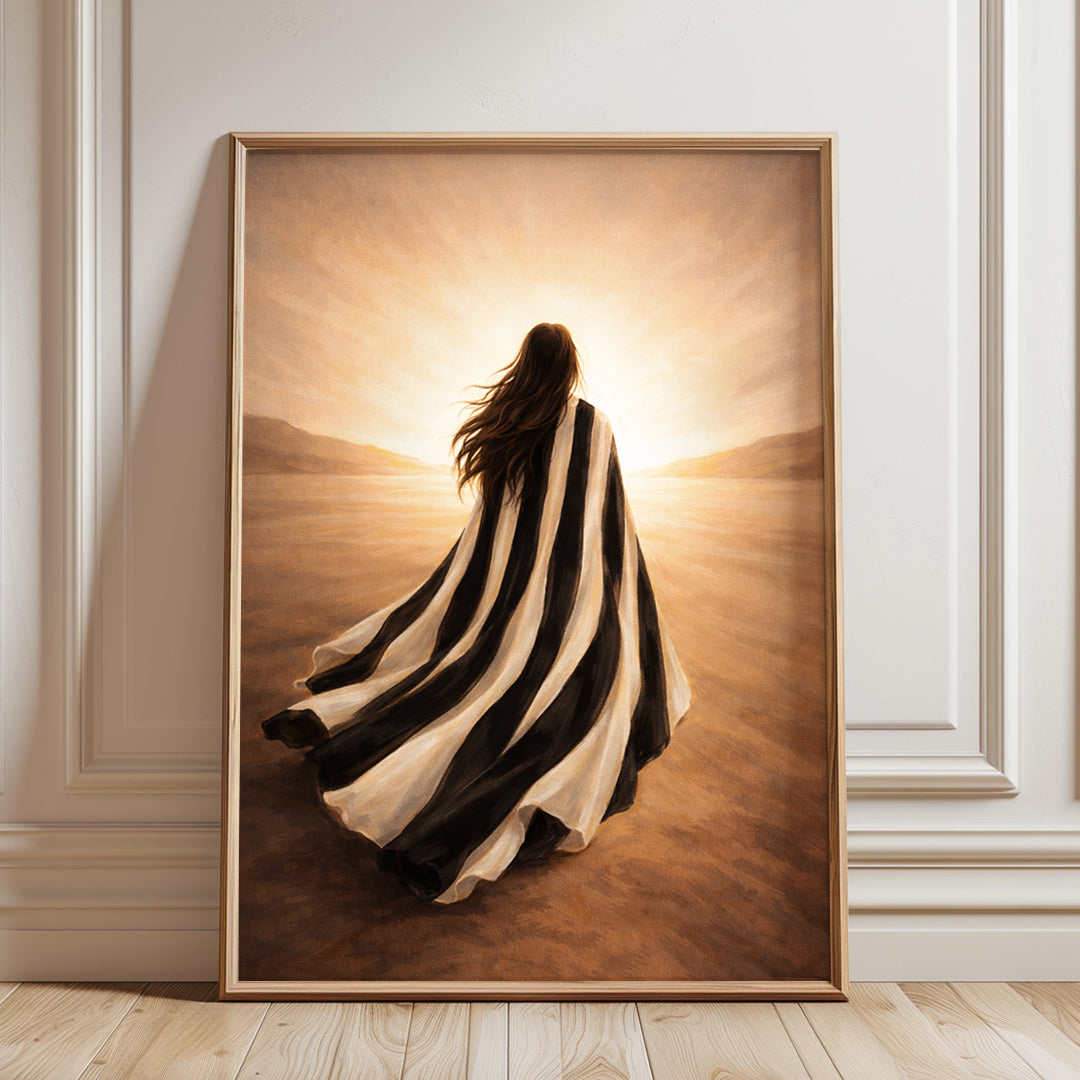 Toward the Light Minimal Neutral Wall Art | Inspirational Journey Art