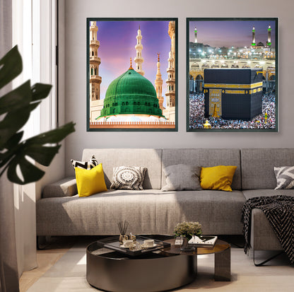 Masjid a-Nabawi and The Kaaba Canvas