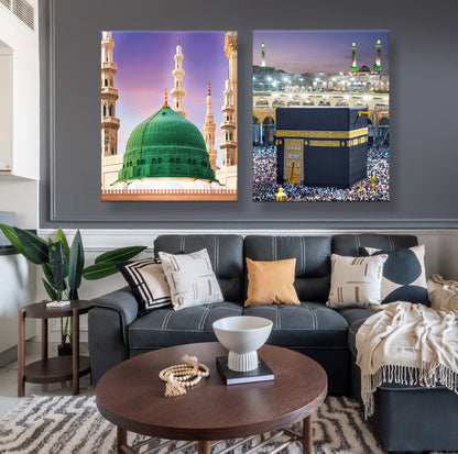 Masjid a-Nabawi and The Kaaba Canvas