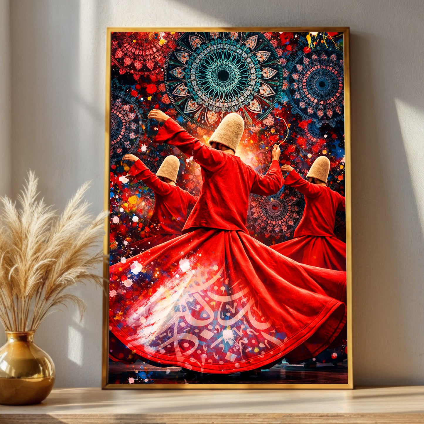 Turkish Sufi Whirling Dervish Dance Wall Art
