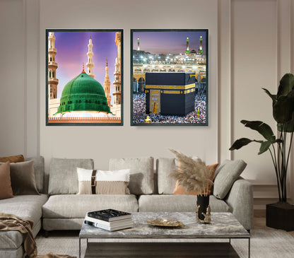 Masjid a-Nabawi and The Kaaba Canvas