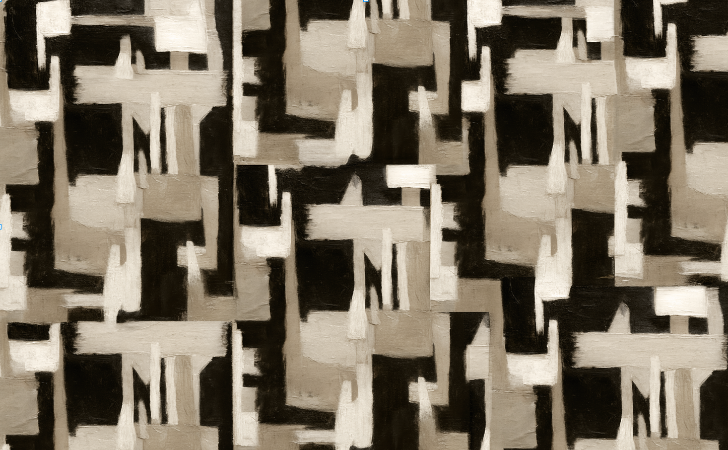 Abstract Geometry Wallpaper – Soft Taupe Neutral