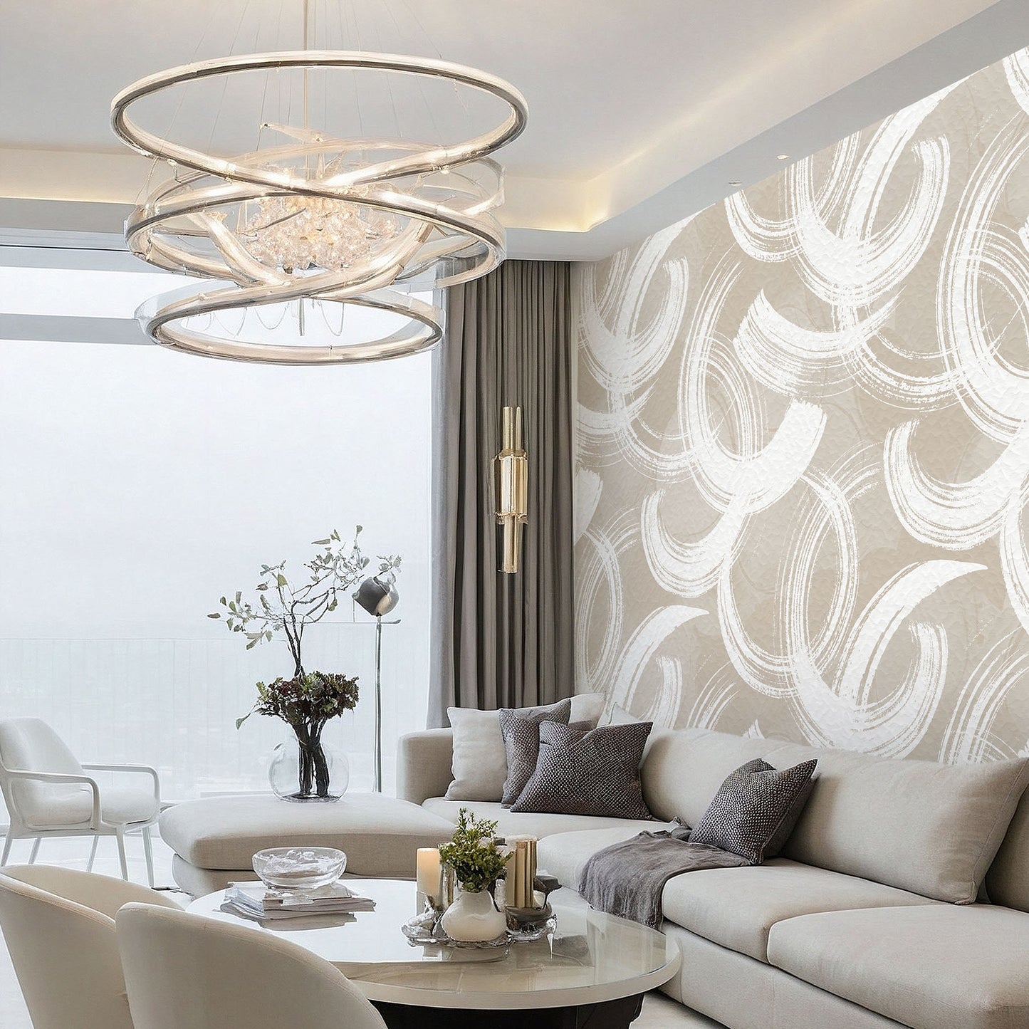 Flowing Curves Wallpaper