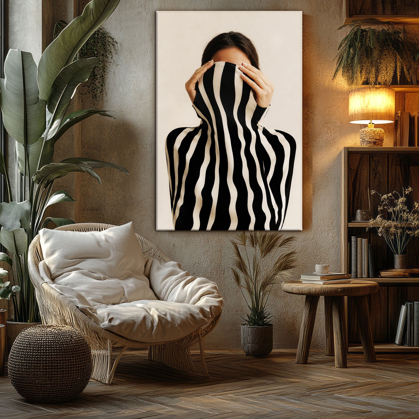 Modern woman wall art, black and white, figurative prints