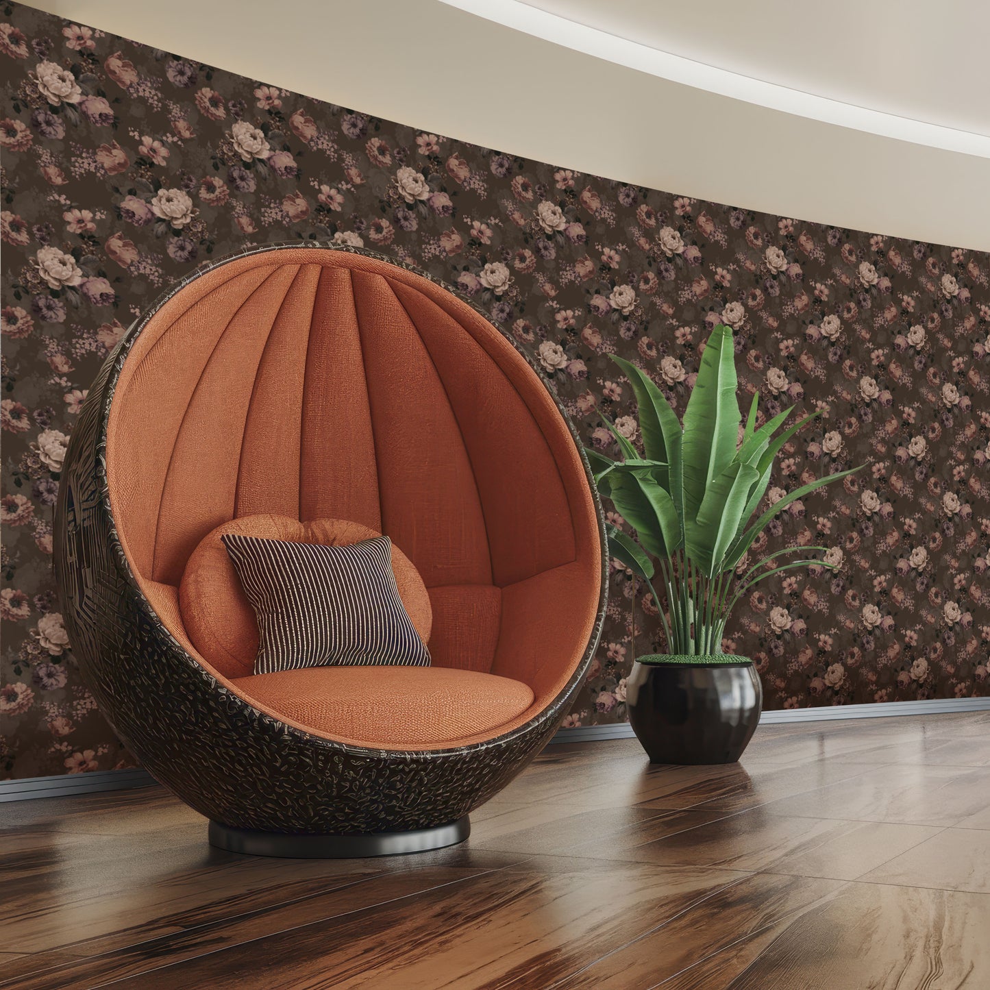 Velvet Reverie – Moody Vintage Floral Wallpaper