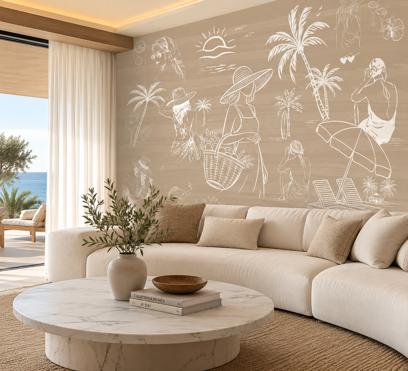 Coastal Escape Wallpaper Mural