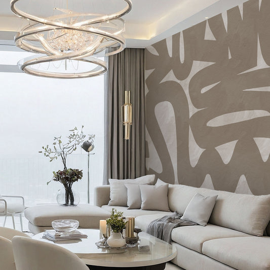 Abstract Earthy Tones Wallpaper