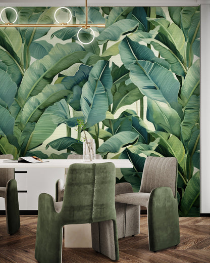 Verdant Vibes Minimal Modern Wallpaper