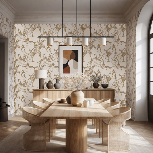 Sienna Grove – Botanical Silhouette Wallpaper