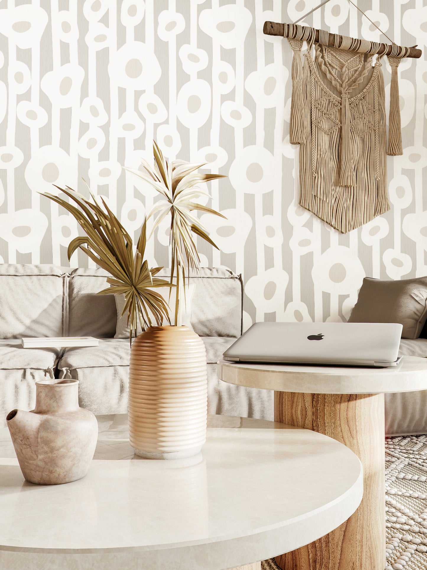 Minimal Muted Botanica Wallpaper