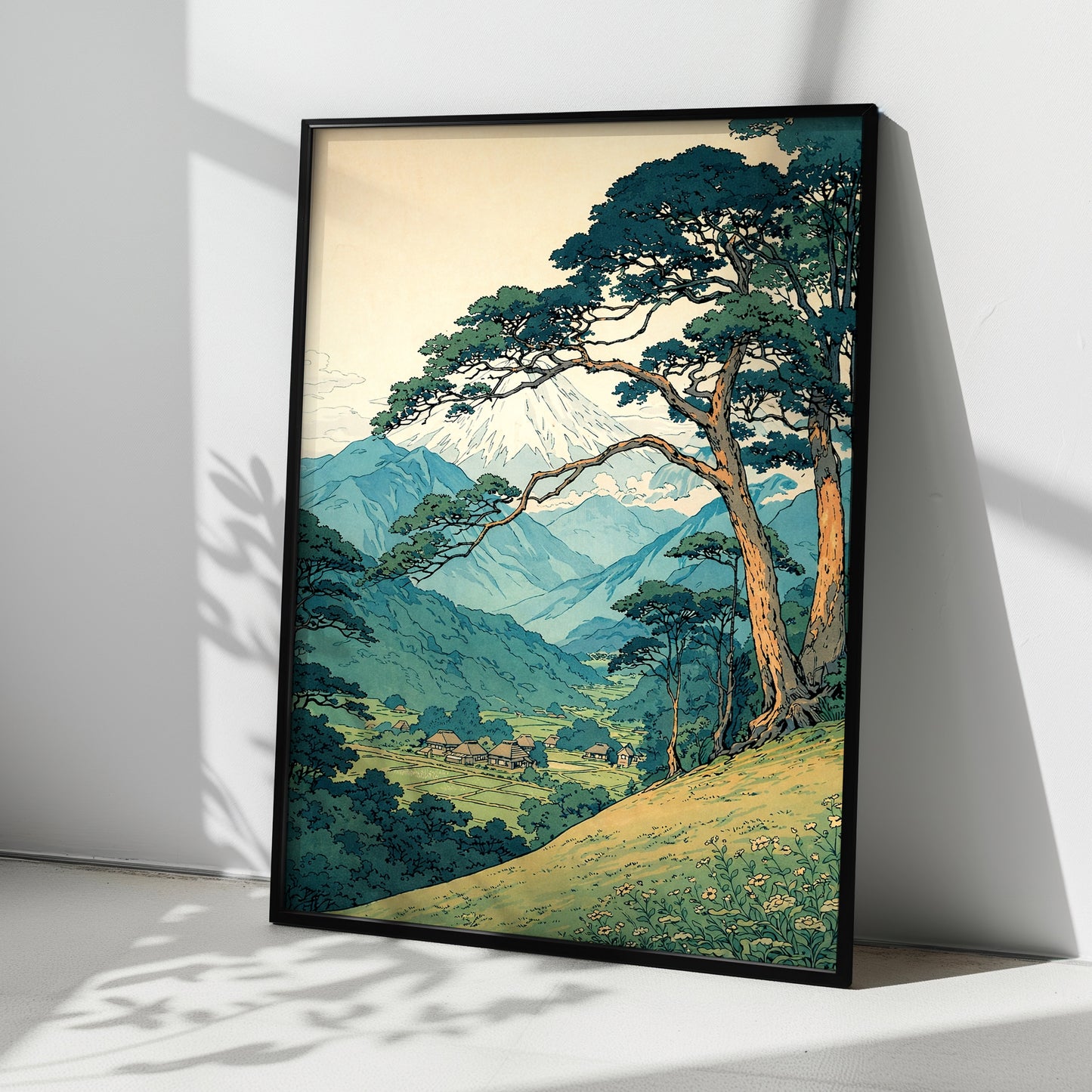 Serene Mountain Landscape | Vintage Nature Scenic Wall Art Decor