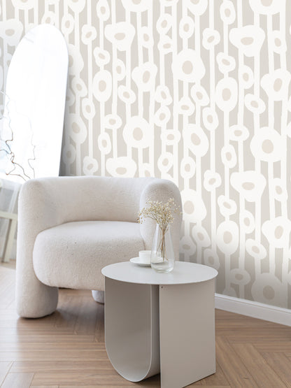 Minimal Muted Botanica Wallpaper