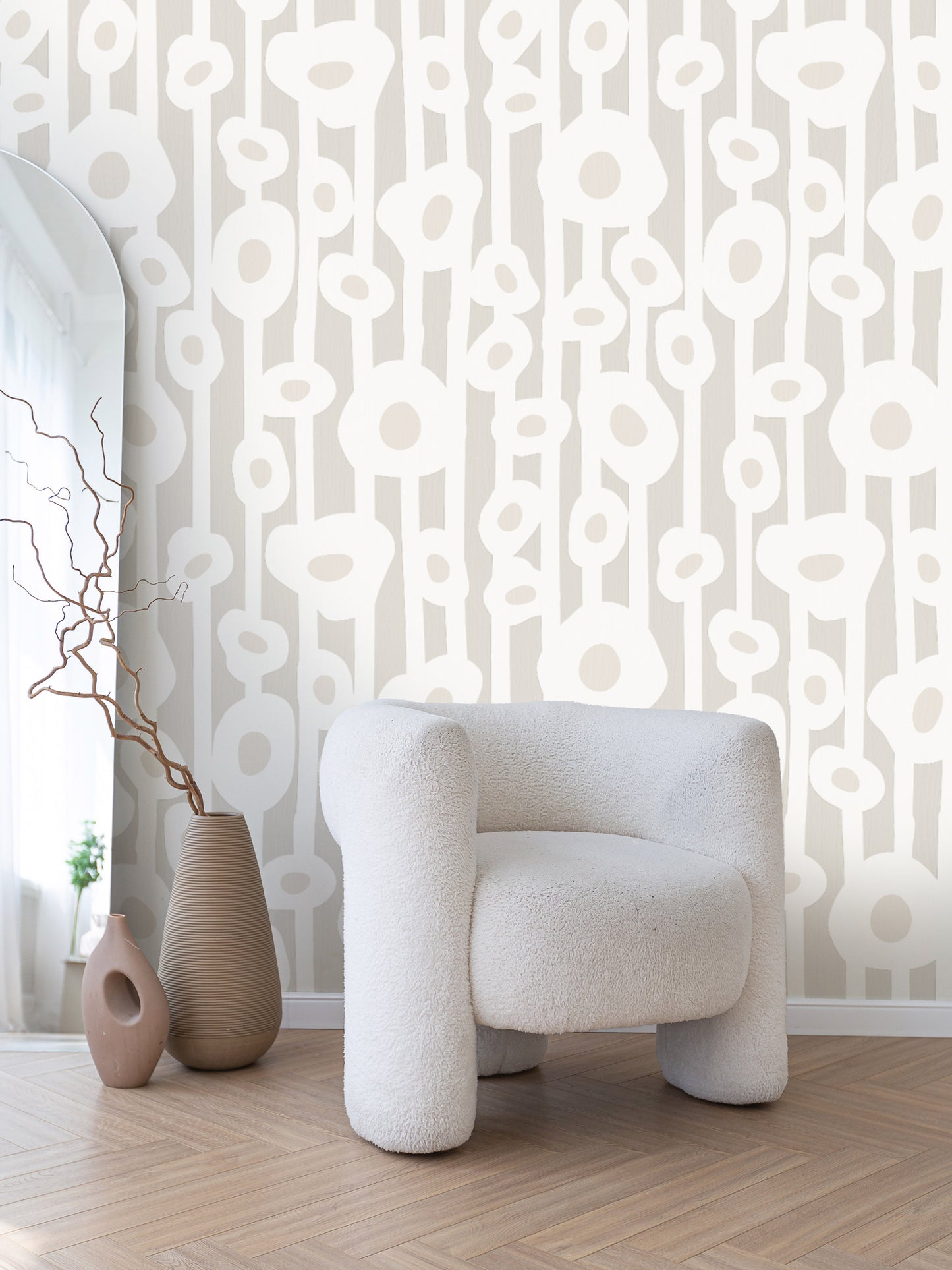 Minimal Muted Botanica Wallpaper