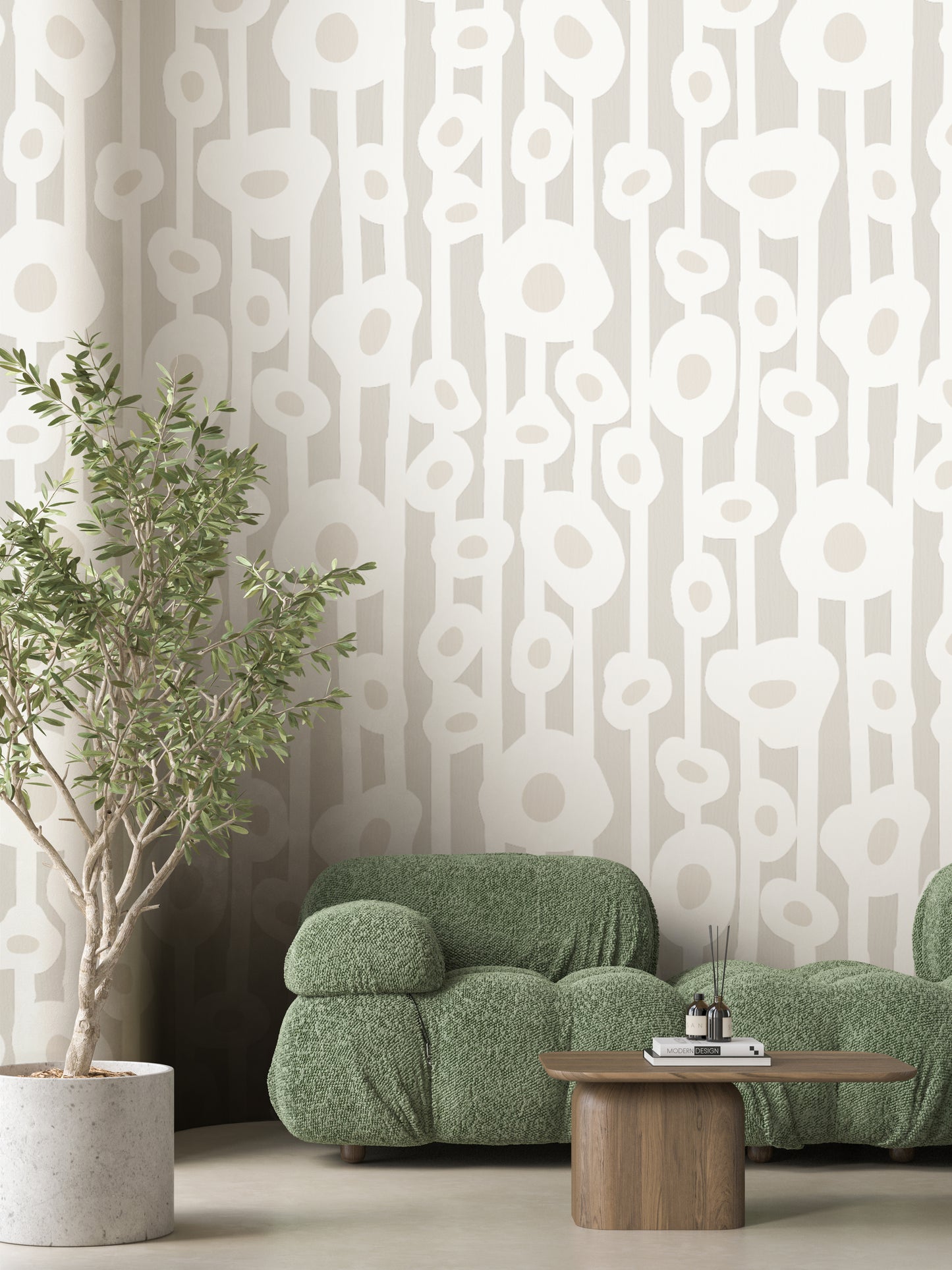 Minimal Muted Botanica Wallpaper