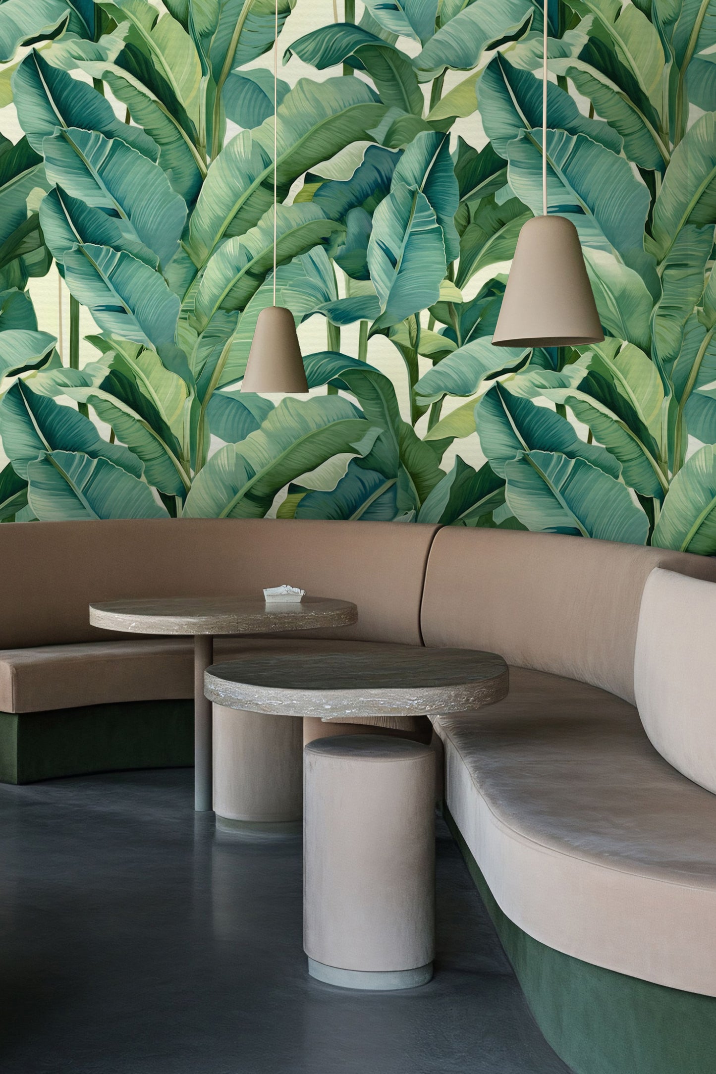 Verdant Vibes Minimal Modern Wallpaper