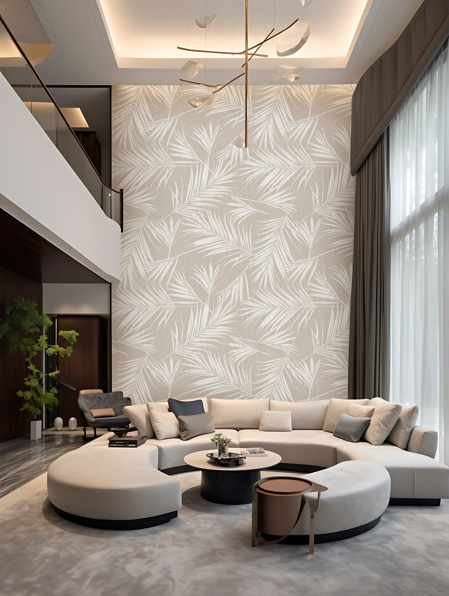Calm & Cozy Leaf Wallpaper