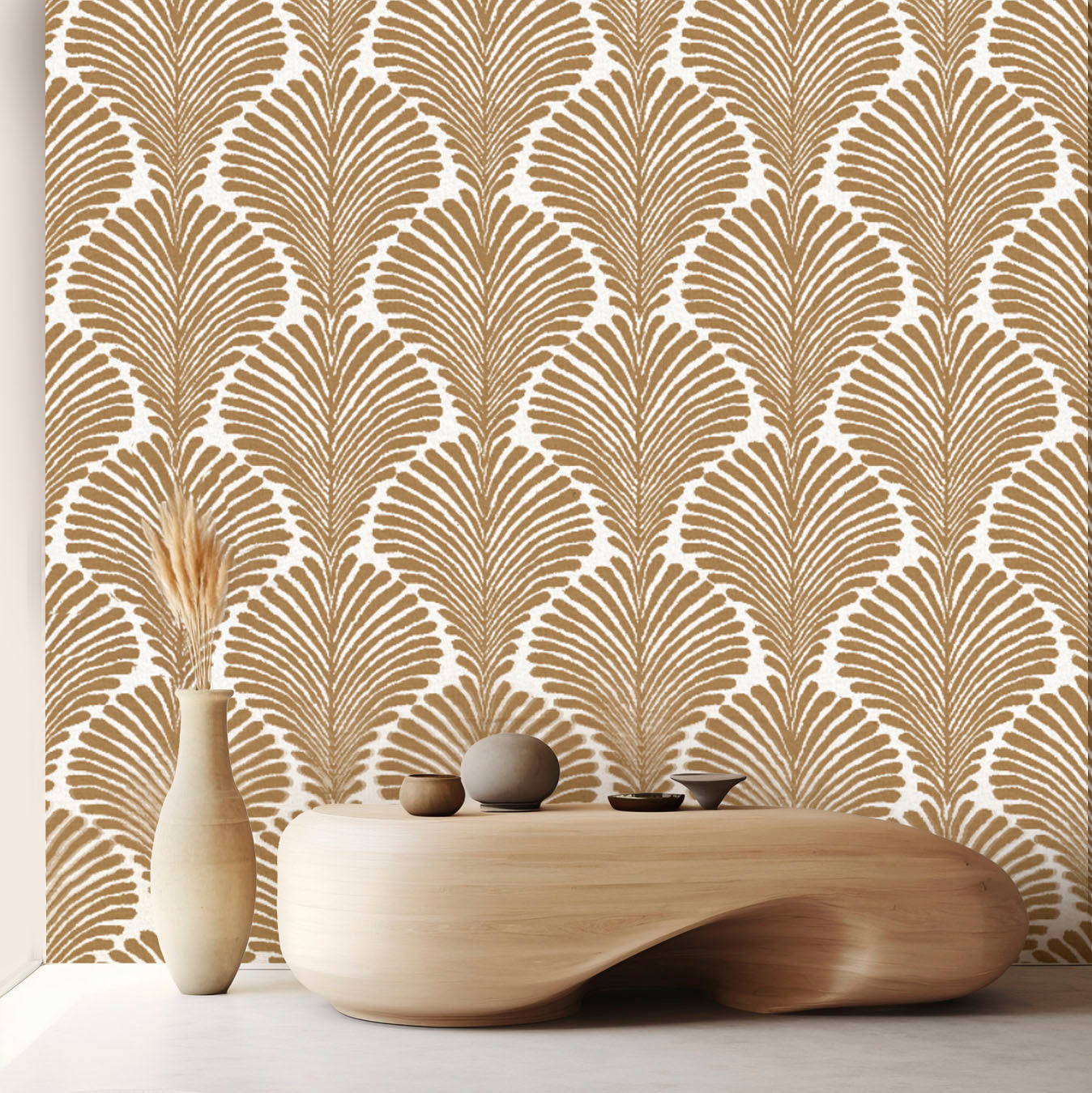 Aesthetic Boho Leaves Wallpaper