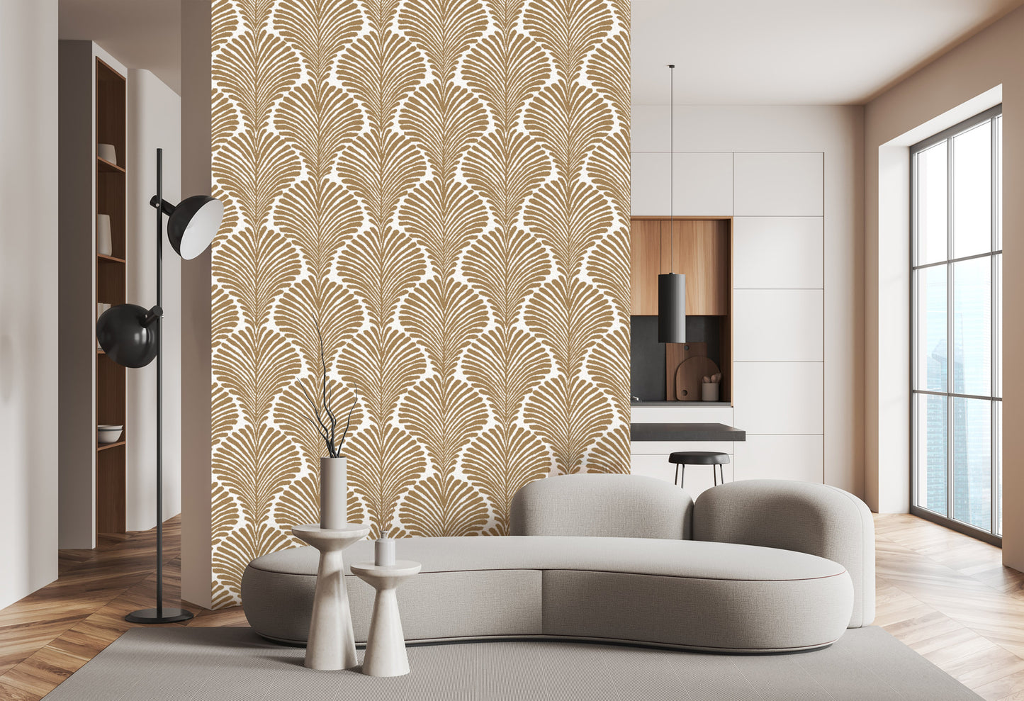 Aesthetic Boho Leaves Wallpaper