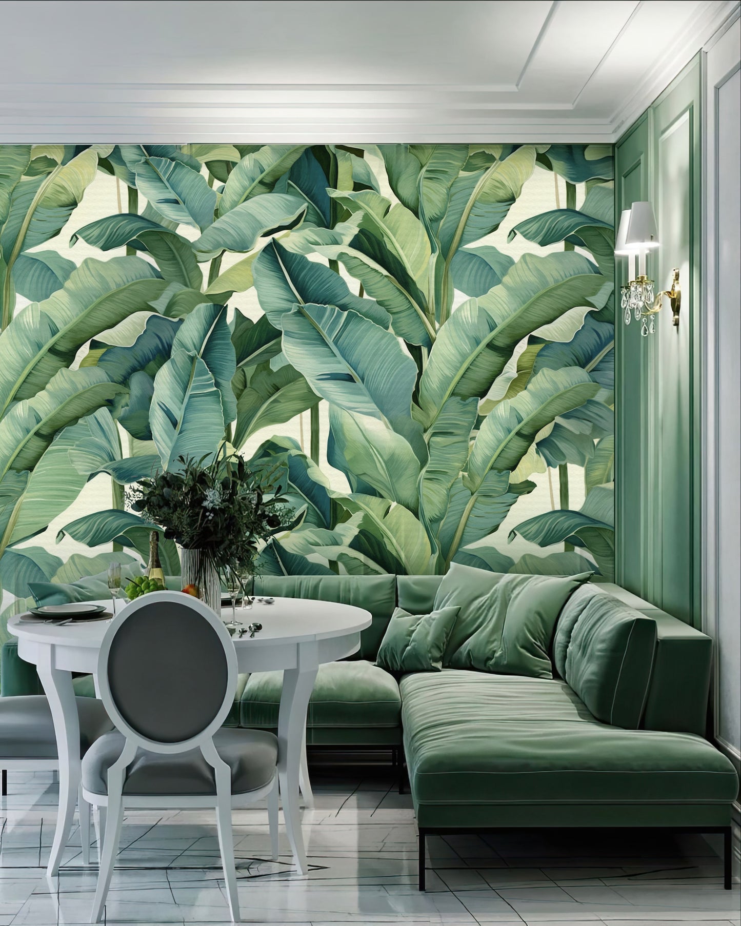 Verdant Vibes Minimal Modern Wallpaper