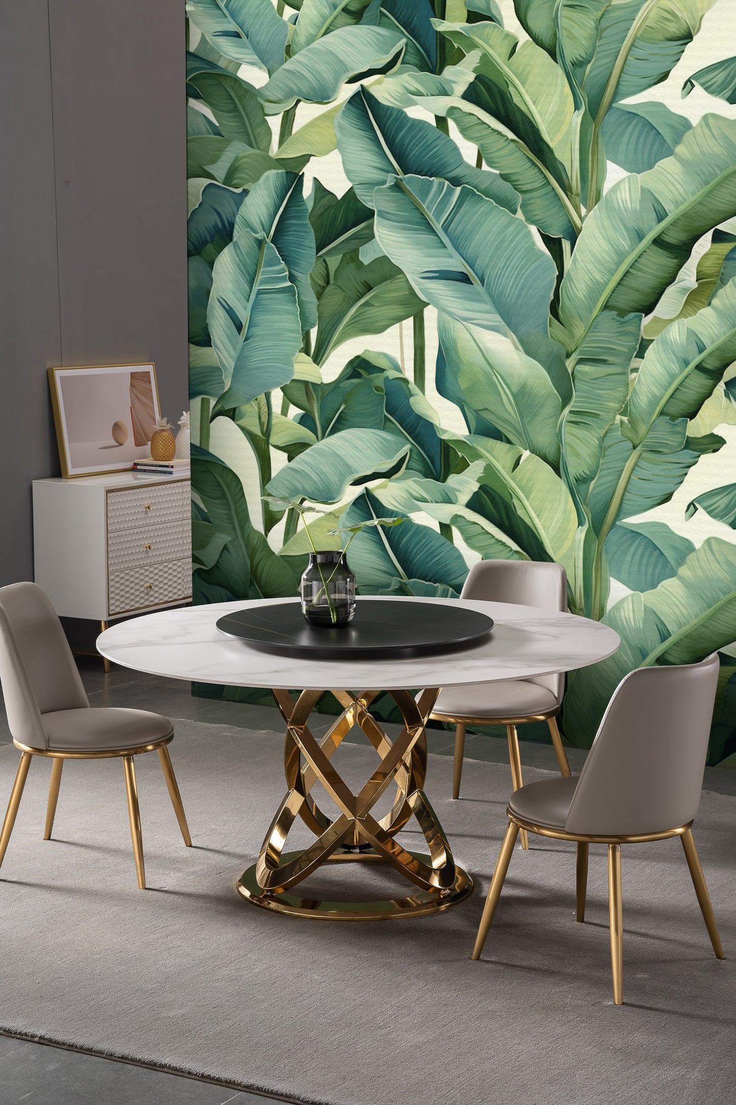 Verdant Vibes Minimal Modern Wallpaper