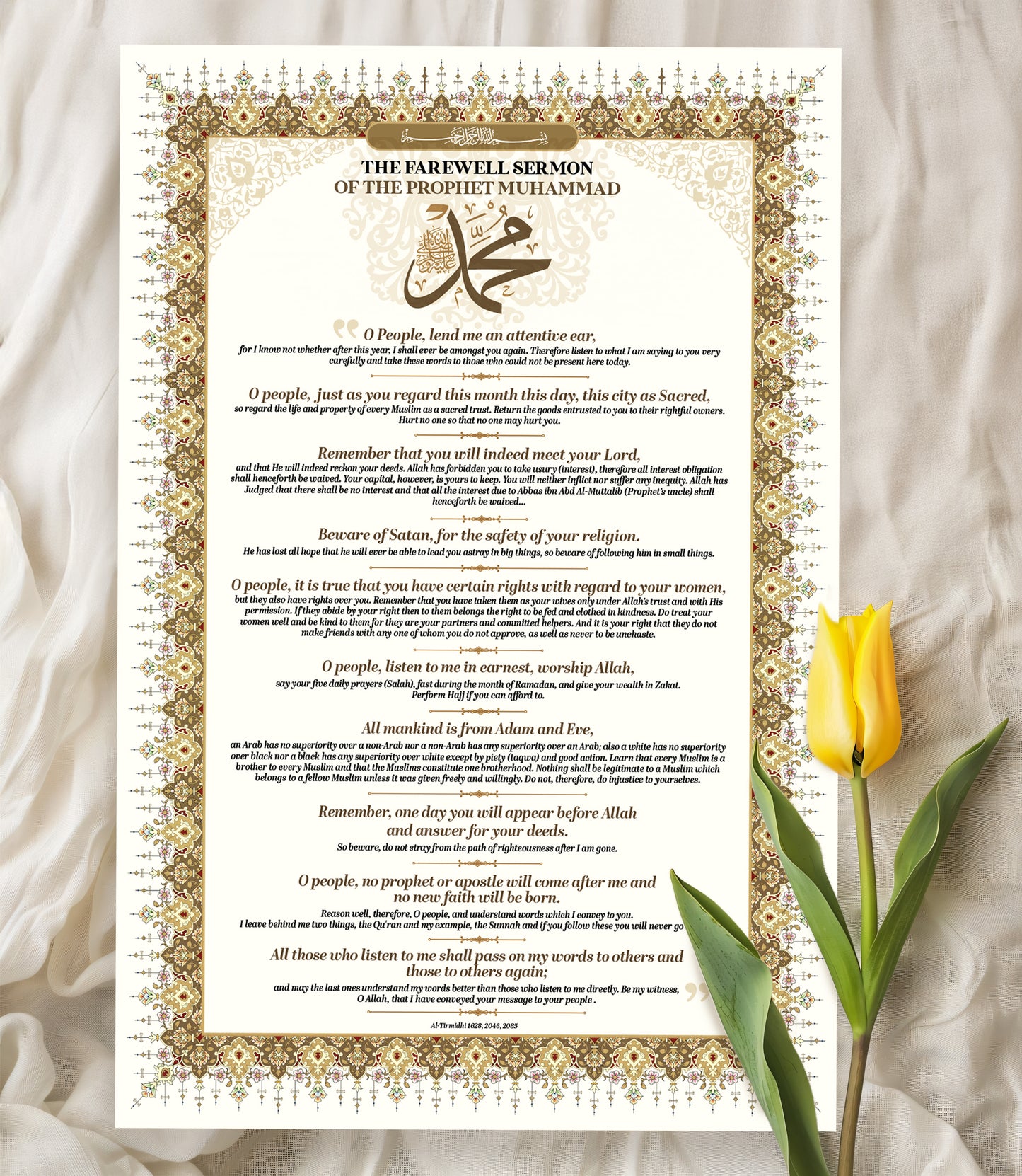 Last Sermon of the Prophet. Enhanced Matte Paper Poster