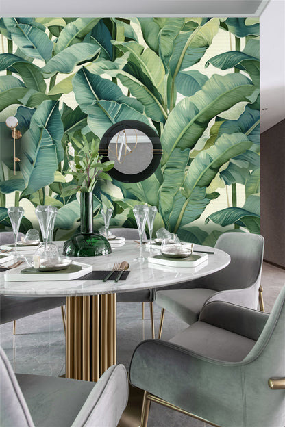 Verdant Vibes Minimal Modern Wallpaper