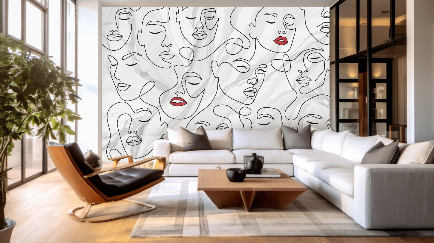 Faces of Modern Art Wallpaper