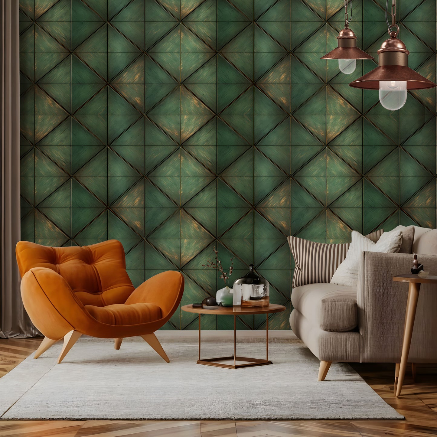 Geometric Glamour Wallpaper