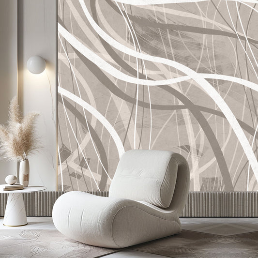 Flowing Strokes Wallpaper