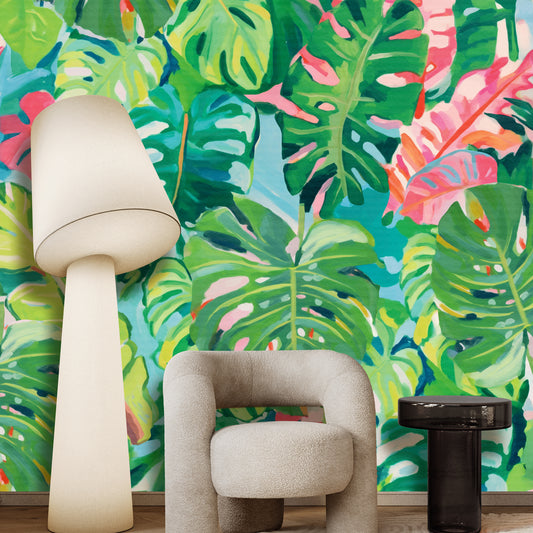 TropiChic–  Peel and stick Wallpaper