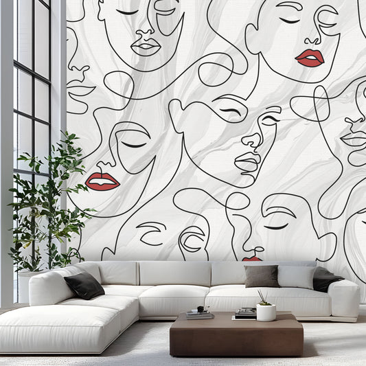 Faces of Modern Art Wallpaper