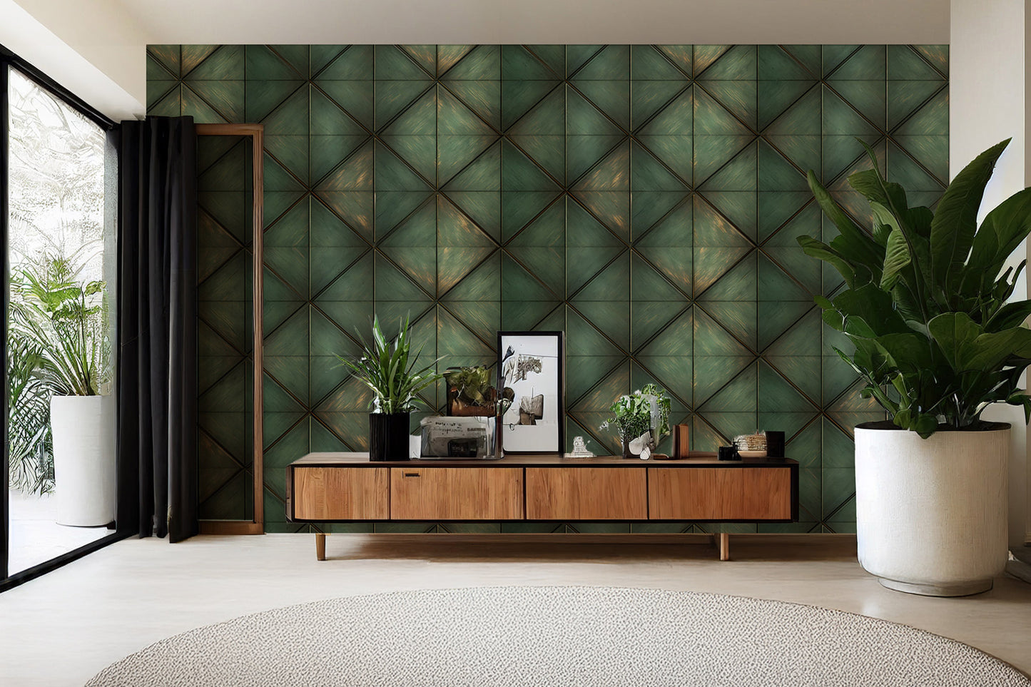 Geometric Glamour Wallpaper