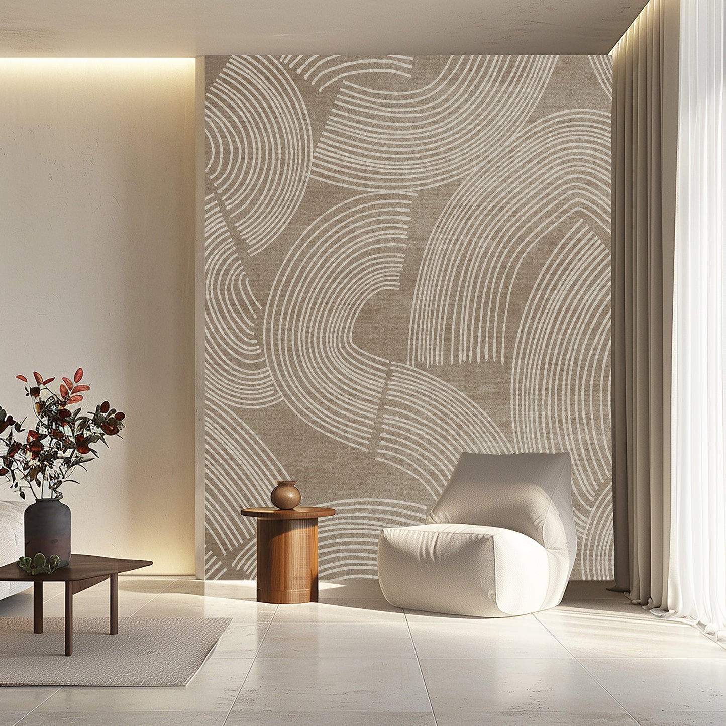 Abstract Contours Wallpaper