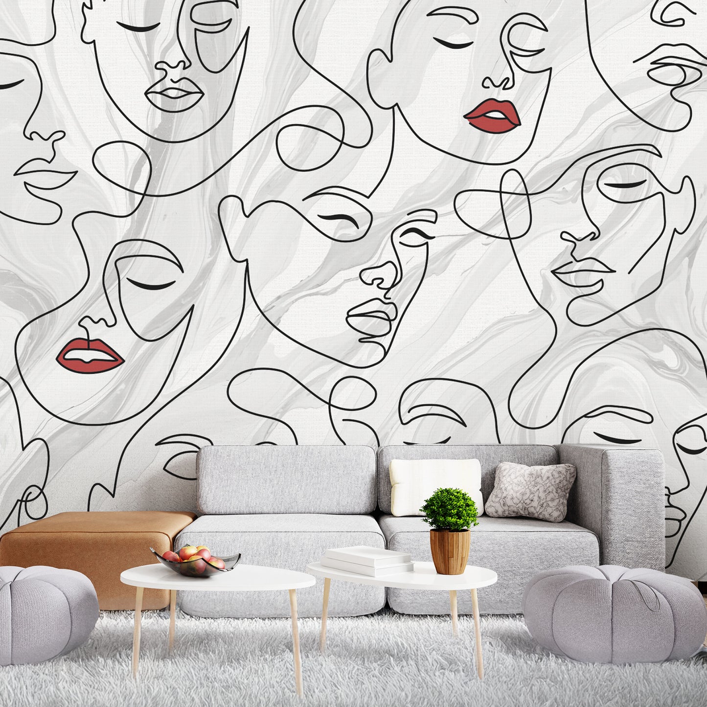 Faces of Modern Art Wallpaper