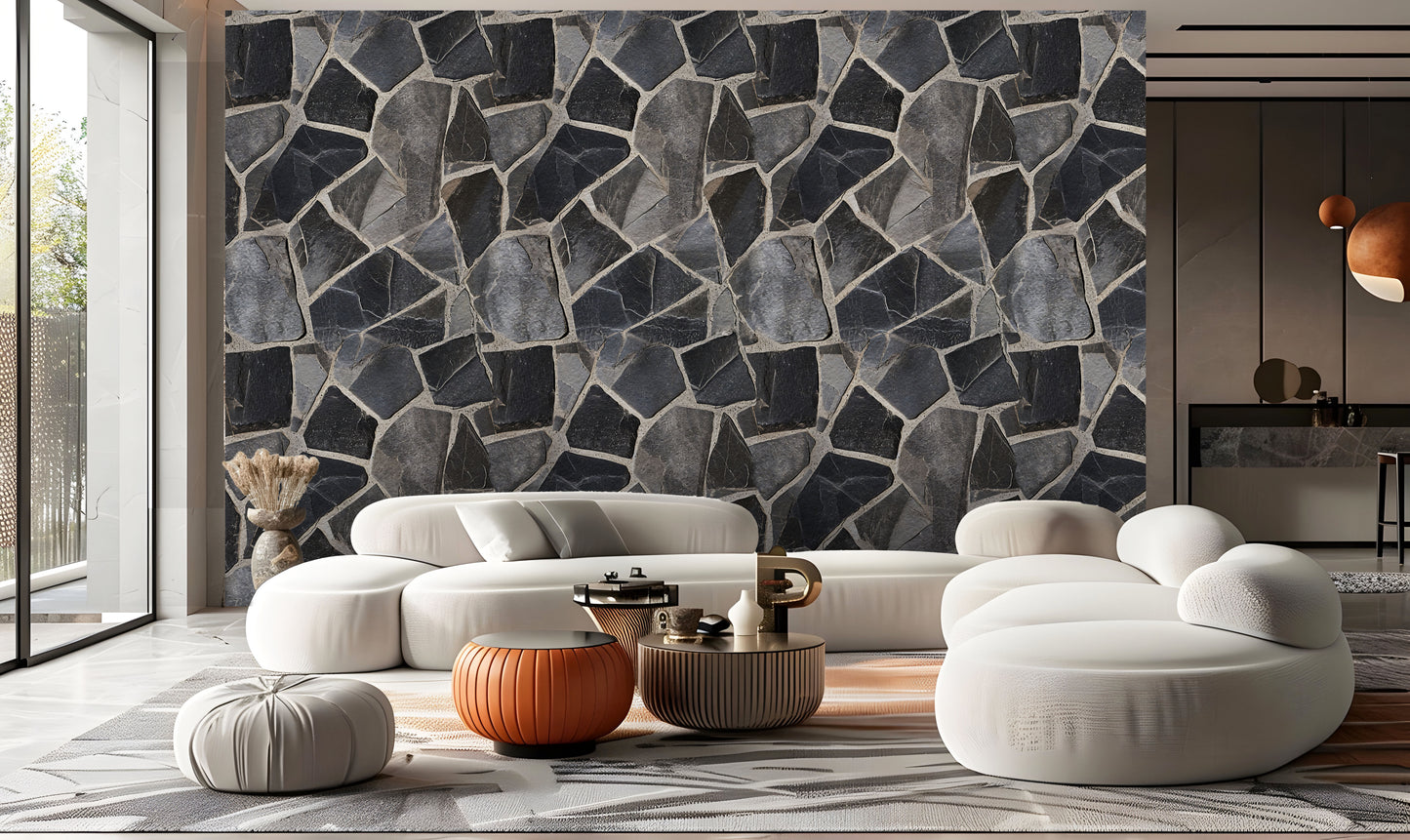 Artful Stone Textures Wallpaper