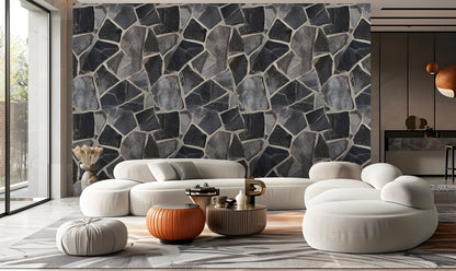 Artful Stone Textures Wallpaper
