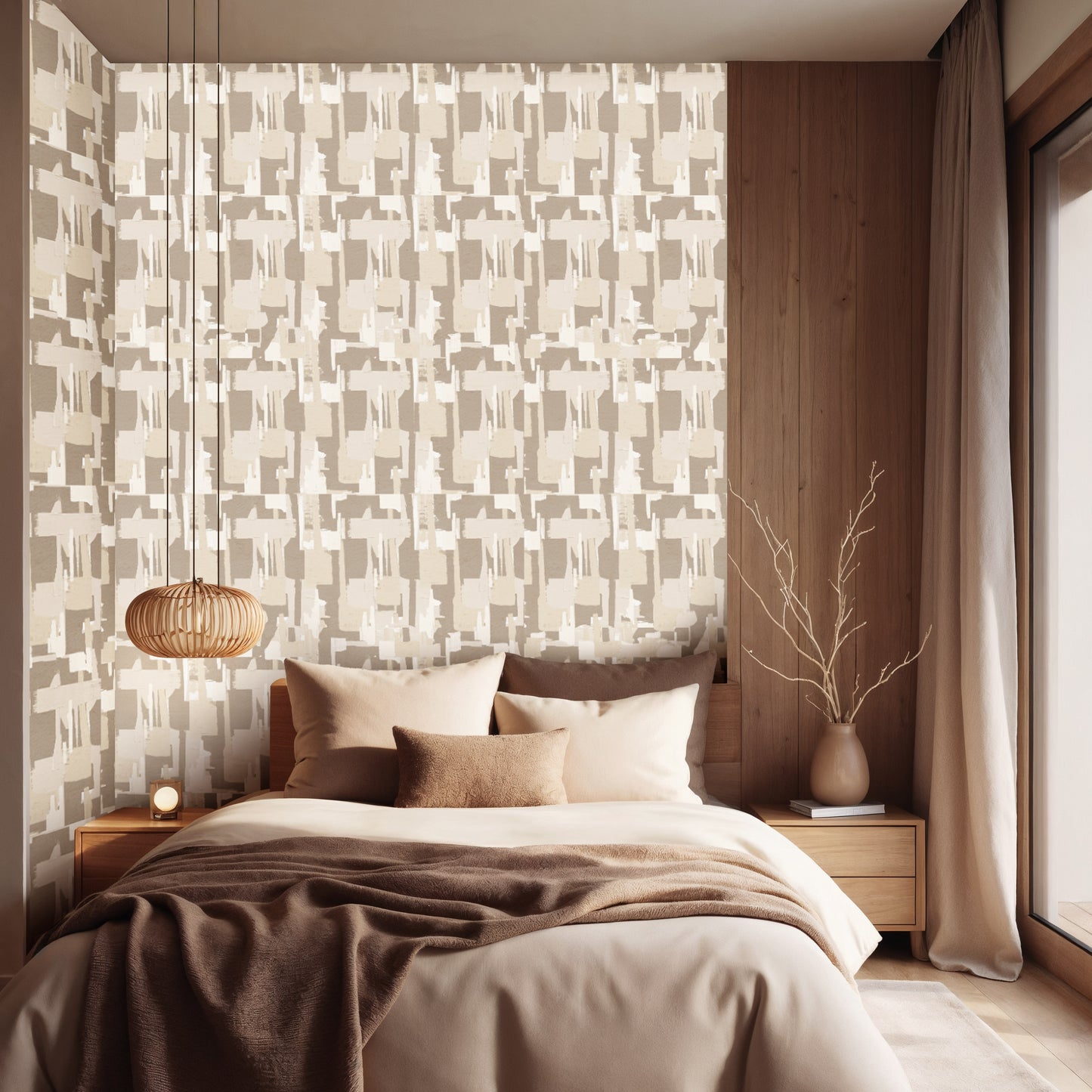 Golden Dune – Abstract Neutral Wallpaper Mural